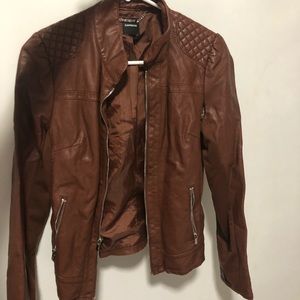 Express Faux Leather Jacket M